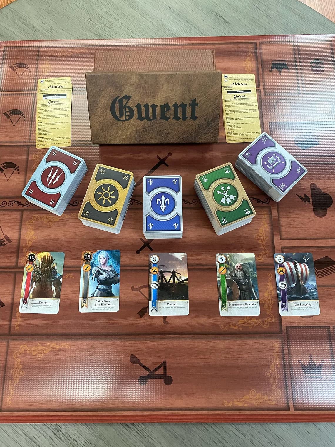 グウェントカード (5 デッキ )ウィッチャー 3 コンプリートセット＆ボード